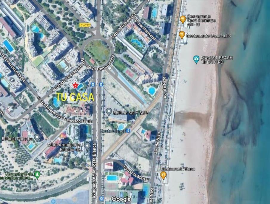Cozy 3Br: Ac & Park, Beach 4Min Walk, Golf 15 Min Benimagrell Luaran gambar
